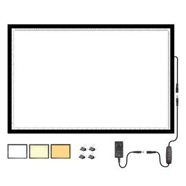 WELZK 7000+ Lux A1 Light Pad for Diamond Painting, 34.5x22.8inchs Extra Large 3-Colors Lightbox with UL Adapter. 10 Levels/Stepless Dimming for Tracing, Drawing, etc