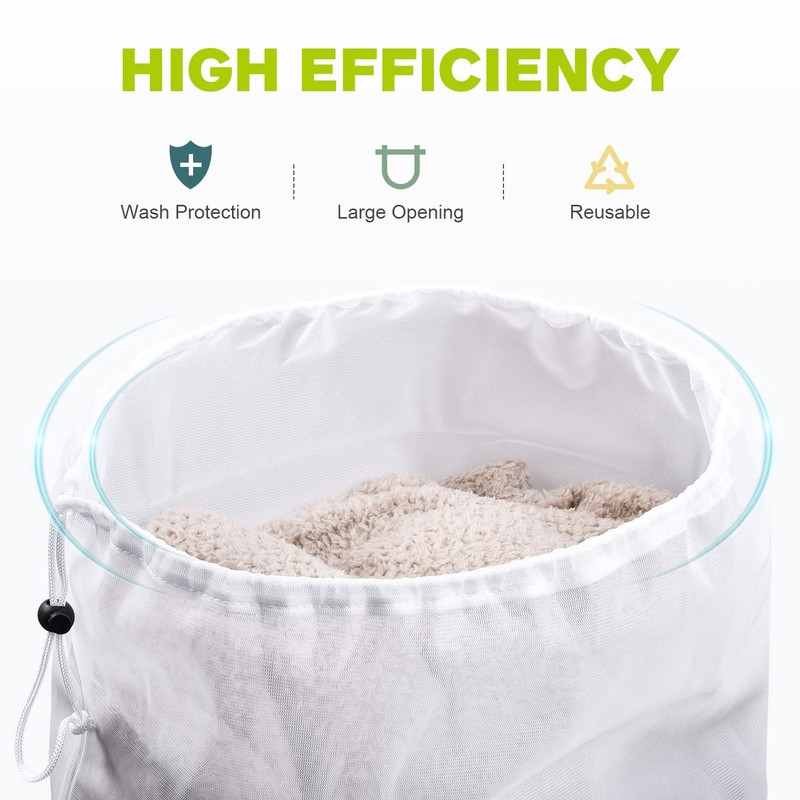 OTraki XXL Laundry Bags, 50 x 60 cm, Laundry Net,
