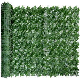GarveeLife Artificial Ivy Privacy Fence Wall Screen, 40"×120" Greenery Backdrop Ivy with 20 Zip Ties, Hedges Fence Panels for Patio, Balcony, Garden, Backyard Indoor Outdoor Green Wall Decor