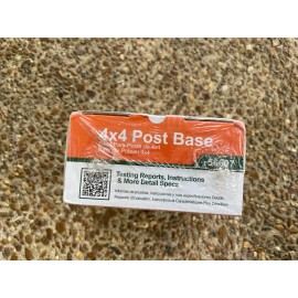 Ornamental Wood Ties Ozco 56607 Laredo Sunset 4x4 Post Base Kit, (1 per Pack) Black