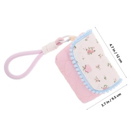 Ipetboom Small Cotton Camera Pouch: Travel Storage Bag Protection Organizer Floral Pattern Camera Protective Case for Backpack Handbag