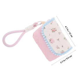 Ipetboom Small Cotton Camera Pouch: Travel Storage Bag Protection Organizer Floral Pattern Camera Protective Case for Backpack Handbag