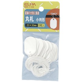 Elpa NH-11H Round Bills, Oval Shape, 20 Pieces, Fiber Paper