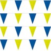 Blue/Yellow String Large Pennants (105 ft.)
