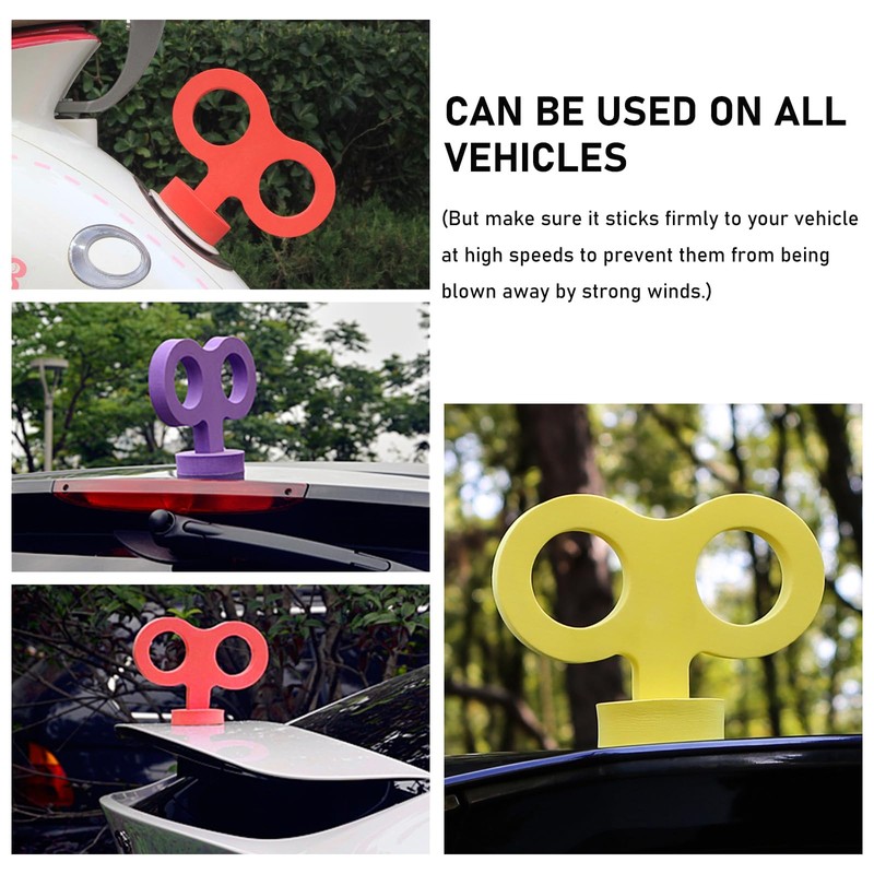 Ohleats Car Wind Up Key Sticker, 3D Sticker Wind Up