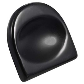 mookaitedecor mookaitedecor Obsidian Daumenstein Kristall Edelstein Massagestein mit Mulde, Handschmeichler fr Heilung Reiki, Gr??e ca. 43 x 44 x 7 mm (Pack von 2 Stck)