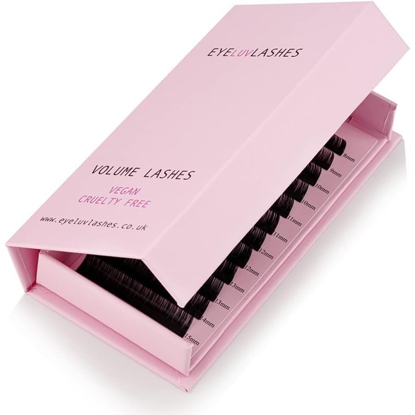 Long 17-20mm Mix Length Lash Trays Silk Eyelash Extensions longer