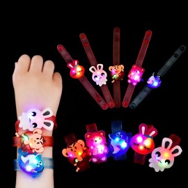 30 Pulseras Con Luces Led Para Niños Que Brillan