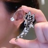 WZNBBOY 2PCS Sparkly Rhinestone Butterfly Ear Cuff Earrings Shiny Butterfly