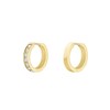 Rosefield Women's Crystal Gold-Tone Hoop Earrings, 1.6cm