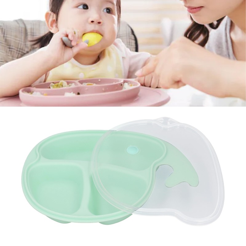 Whale Divided Plate Kids Divided Plate Sectioned Cartoon Baby Food