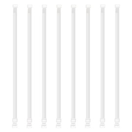 Bliceon 4 Pairs Clear Bra Straps, Non-Slip Invisible Bra Straps, Soft Transparent Adjustable Bras Strap for Women Girls Wedding Beach Summer Party Gift