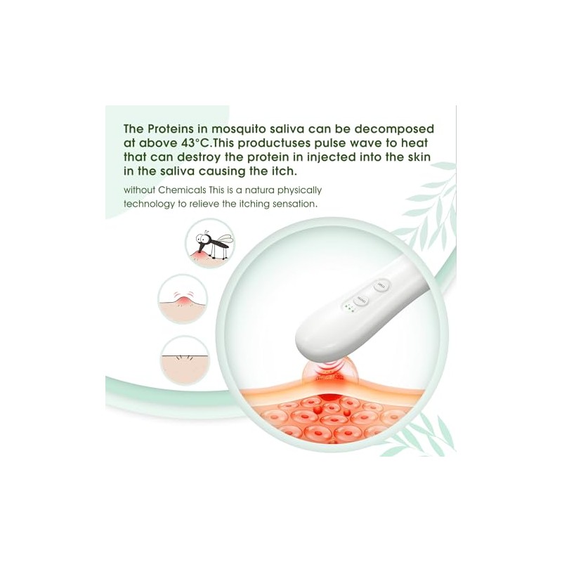 Insect Sting and Bite Relief Electronic Heat Device for After