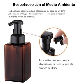 Dispensador de Jabon 4 Paquetes, Dispensador de Jabon Baño 450ml, Dispensador de Shampoo para Regadera Plástico, Dispensador de Shampoo Recargable, Dispensador de Shampoo y Acondicionador (Marrón)