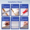 FAKILO U-Shape Edge Banding, 9.8 ft TPE Self Adhesive Veneer