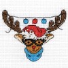 DMC Christmas Character Mini Cross Stitch Kit - Rudolph