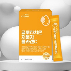 Everfit Glutathione Low Molecular Collagen C Dried Yeast Vitamin C 30 sachets / 에버핏 글루타치온 저분자 콜라겐C 건조효모 비타민C 30포 X 6박스 6개월분