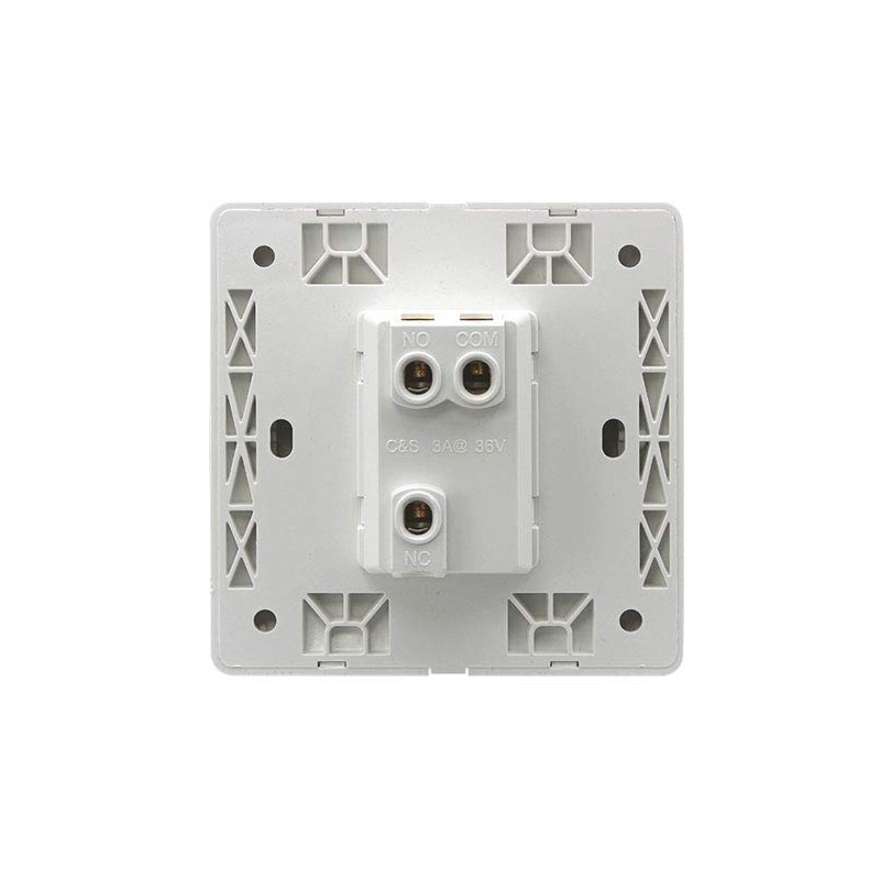 Visionis VIS-7030 White Wide Push to Exit Button Indoor Only