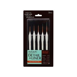MONT MARTE Detail & Liner Brush Set, Wood, Standard, L