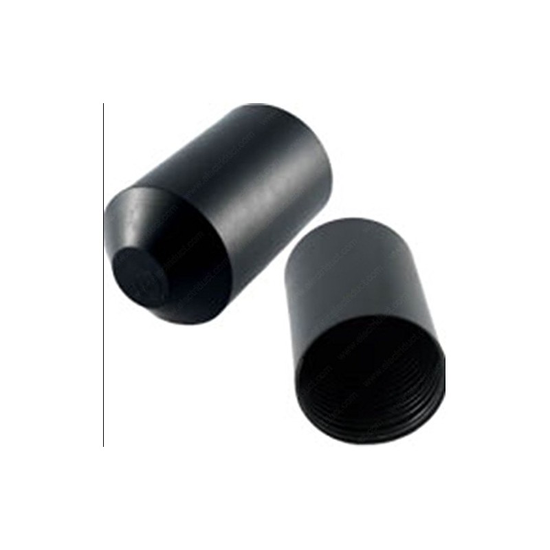 3/4" Heat Shrink End Cap - 1 Piece - Black