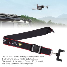 Dilwe Drone Remote Controller Lanyard, Carabiner Design Hanging Strap Safety Warning Neck Lanyard Rope for Mavic Air 2 Drone, Mini 3 Pro Lanyard RC Neck Strap(Black red)