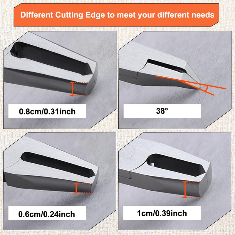 LEONTOOL End Plastic Nippers, Set of 4, Precision End Nippers,