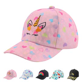 AUNGCSHE Baseball Cap, Adjustable Children's Snapback, Adjustable Baseball Cap, Sun Hat, pink, 54