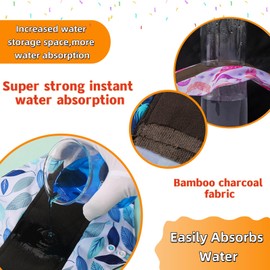 KUMUROETA Washable Overnight Cloth Panty Liners Period Pads,Washable Sanitary pad with Wings,Reusable Sanitary Pads for Women,7pcs/Set,Pack of 6+1 Storage Bag,Cloth Sanitary