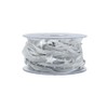 HEALLILY Silver Star Christmas Bead Ribbon, 1 Roll (196.85 inches)