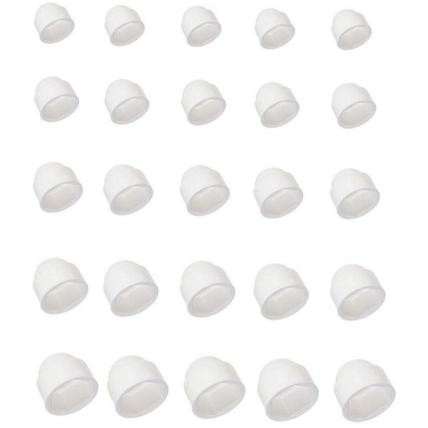 5 x Protective Caps M5 to M30 White Cap Nuts