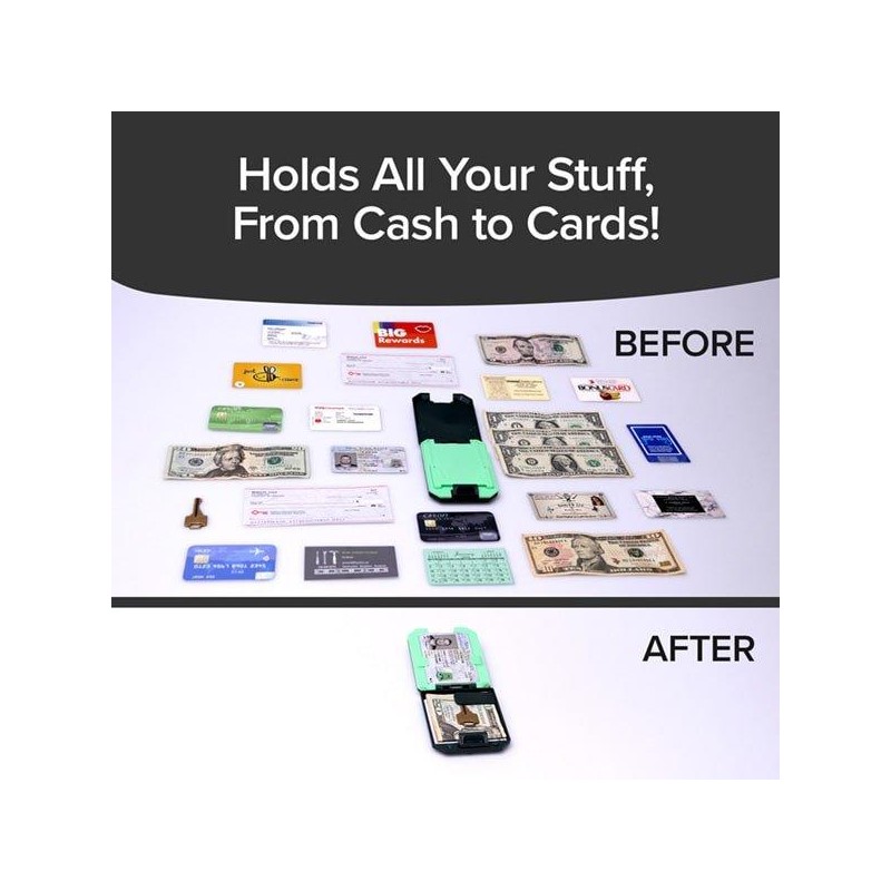 Bulbhead Slim Mint RFID Blocking Wallet, Rigid Aluminum Minimalist Wallet