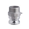 TOYOX 633-FB-1-1/2-AL Cam Lock Adapter, Male Thread, For Plant Piping