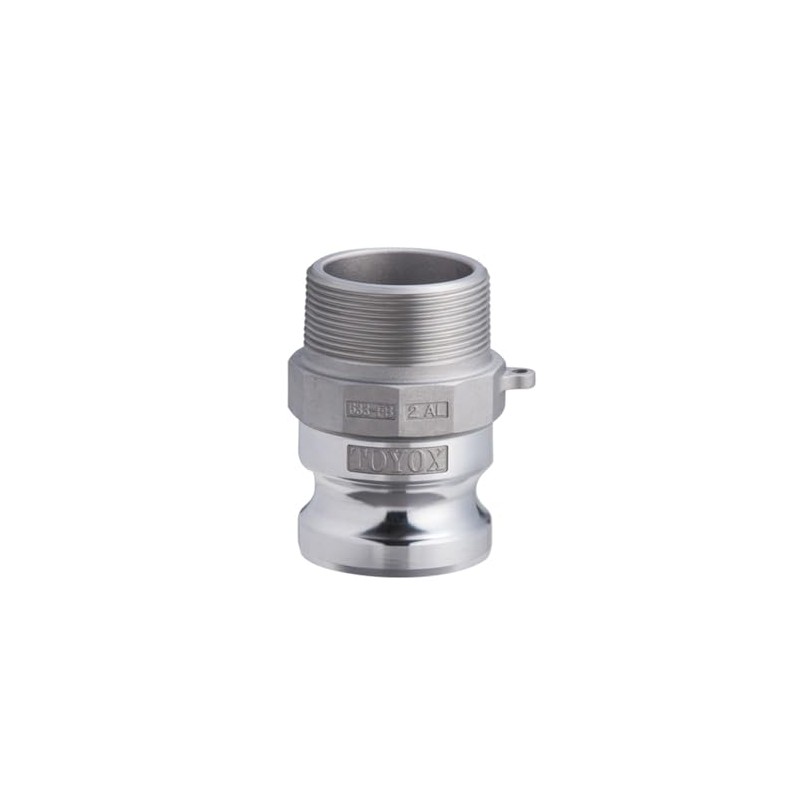 TOYOX 633-FB-1-1/2-AL Cam Lock Adapter, Male Thread, For Plant Piping