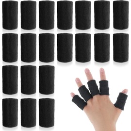 MMSZHL 20 Pcs Protector de Dedos Deportivos, Funda de Dedo para Baloncesto Deportivo, Protección y Soporte para Dedos en Gatillo, Cómoda y Transpirable, Ideal para Tenis, Críquet, Bádminton