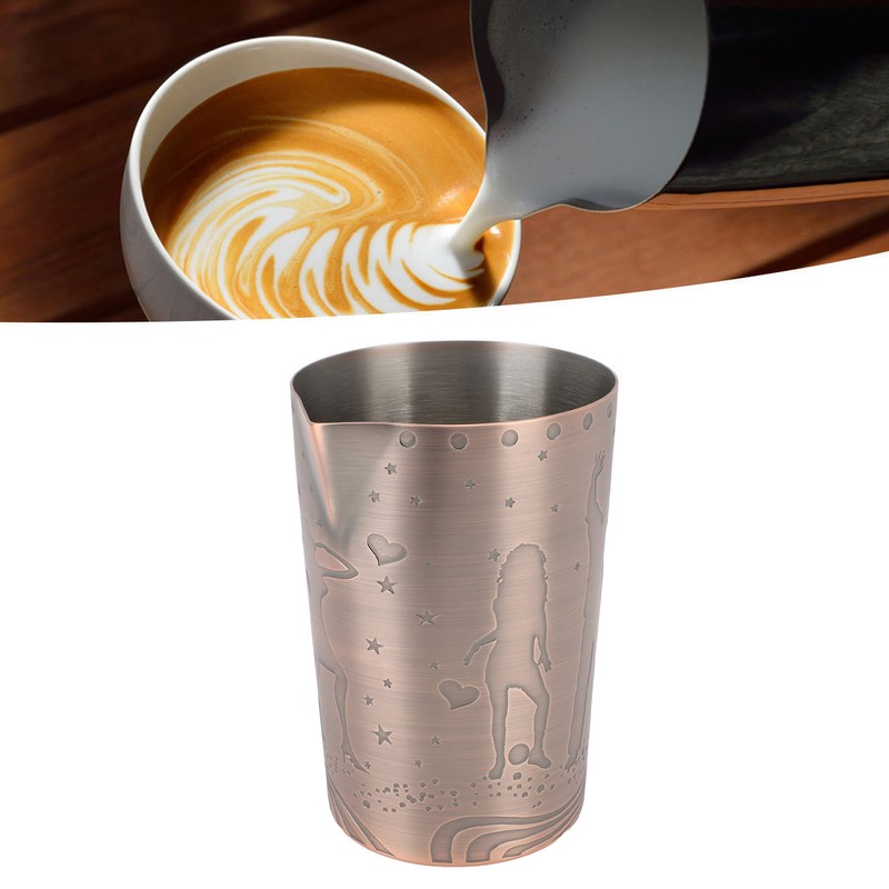 Milk Frothing Pitcher 304 Stainless Steel Rust Proof Multipurpose 840ml