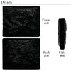 FashionBerry Men's Compact Wallet, Short Wallet, Genuine Leather, Embossed Dragon,