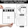 WinnerWhy 36 Pcs Blank Bingo Cards White Jumbo Bingo Game