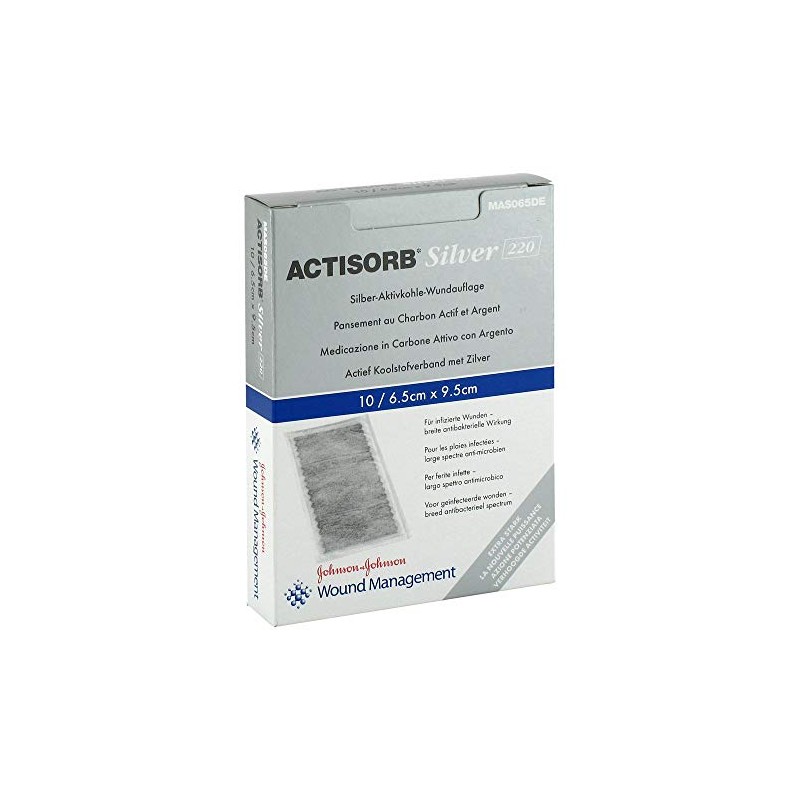 Actisorb 220 Silver Sterile Dressings, 6.5 x 9.5 cm, Pack