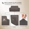 Easy-Going 6 Pieces Microfiber Stretch Sectional Recliner Sofa Slipcover Soft