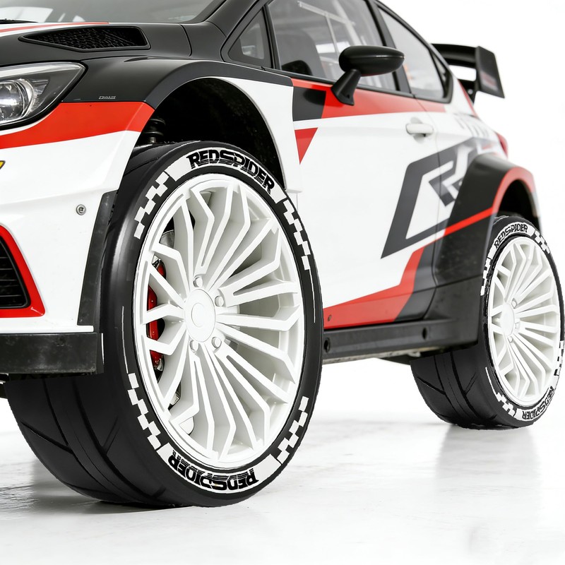 1/10 RC Car Tires and Wheels Set, On-Road Touring &
