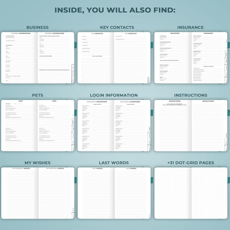 Clever Fox End of Life Planner – Final Arrangements Organizer