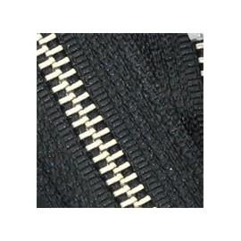 70cm Nickel Zipper YKK 5 Nickel Metal - Separating 580 Black (1 zipper/pack)