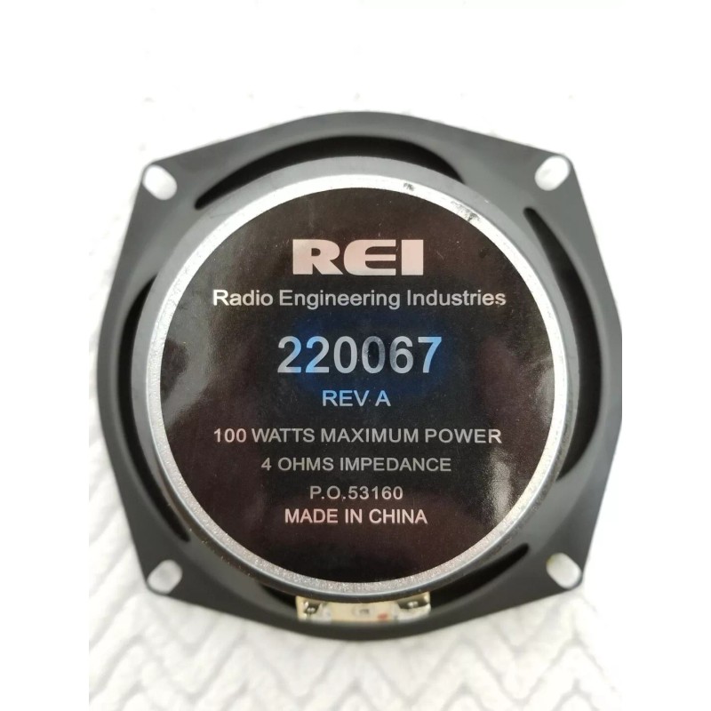 Radio Engineering Industries REI 220067 5.25" 4 OHMS 100W SPEAKERS,