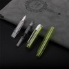 5 Pcs Fountain Pen, 0.5mm Fine Nib Transparent Fountain Pen,