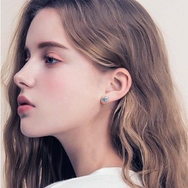 Generic Koala Birthstone Stud Earrings Hypoallergenic 925 Sterling Silver Cute Animal Heart Crystal Koala Bear Earrings September Birthstone Jewelry Gift for Women Koala Lovers