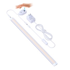 LAMPAOUS LED Above Sink Light Fixture With Manual Sensor, Touchless and Dimmable Plug-in Bar for Kitchen (1-Bar Kit 20" Warm White)