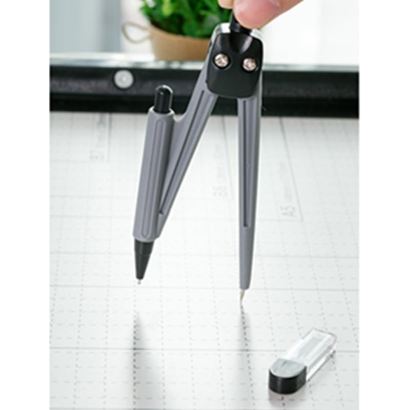 8-Piece Geometry Set Compass Geometry Kit Including Protractor Compass Pencil