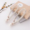 Folmywy Curtain Tiebacks with Big Pearl 2 Pack Adjustable Boho