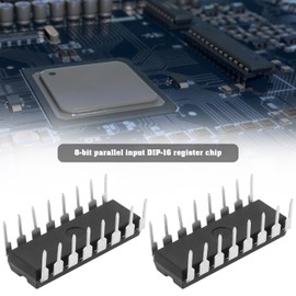 VGOL Pack of 25 DIP16 IC 8BIT Parallel-In/Serial-Out Slide Register 16 Pin Computer Through Hole Devices SN74HC165N Black for Communication Devices