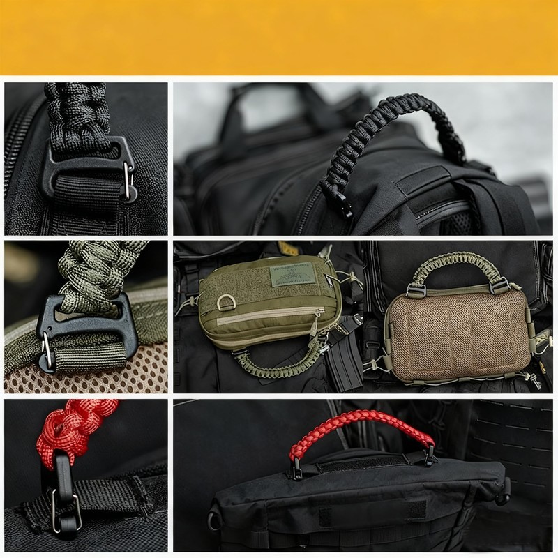 DraCra 2 Pack Tactical Molle Admin Pouch Handle Replacement with